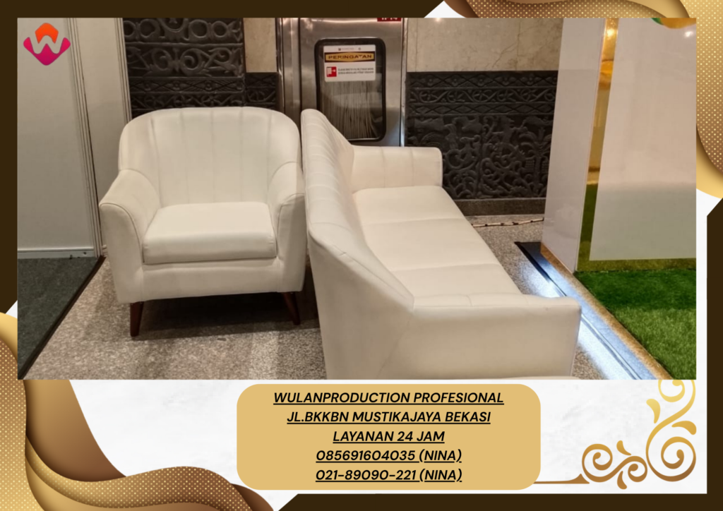 Sewa SOFA RETRO Putih Type Triple Dan Single Jakarta