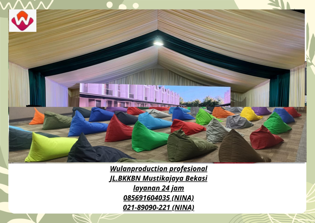 Sewa TENDA RODER Lengkap BEANBAG Aneka Ukuran Jakarta