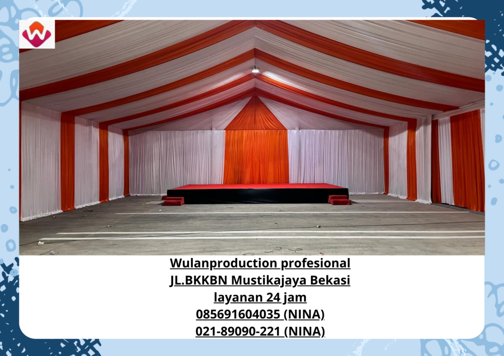 Sewa TENDA RODER Merah Putih Bogor
