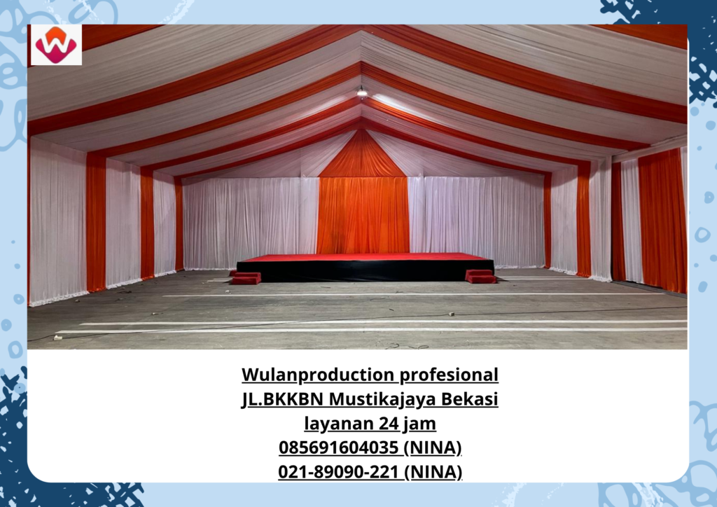 Sewa TENDA RODER Merah Putih Bogor