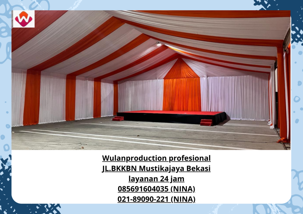 Sewa TENDA RODER Merah Putih Bogor