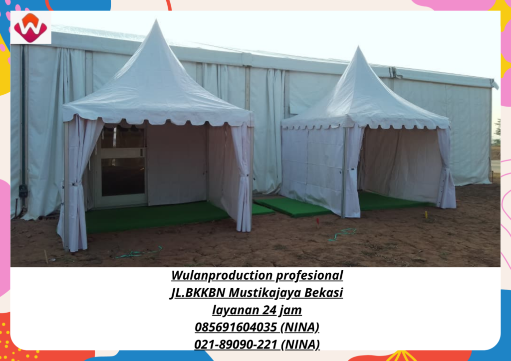 Sewa TENDA SARNAFIL Kerucut Putih Karawang