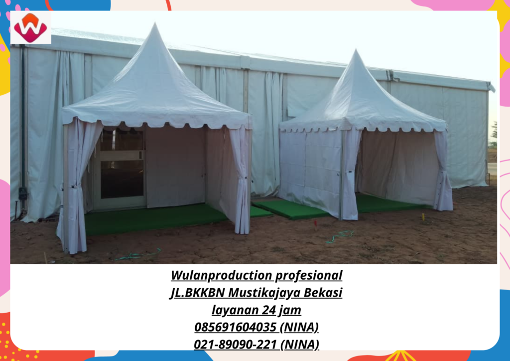 Sewa TENDA SARNAFIL Kerucut Putih Karawang