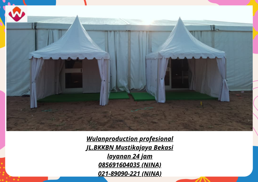 Sewa TENDA SARNAFIL Kerucut Putih Karawang