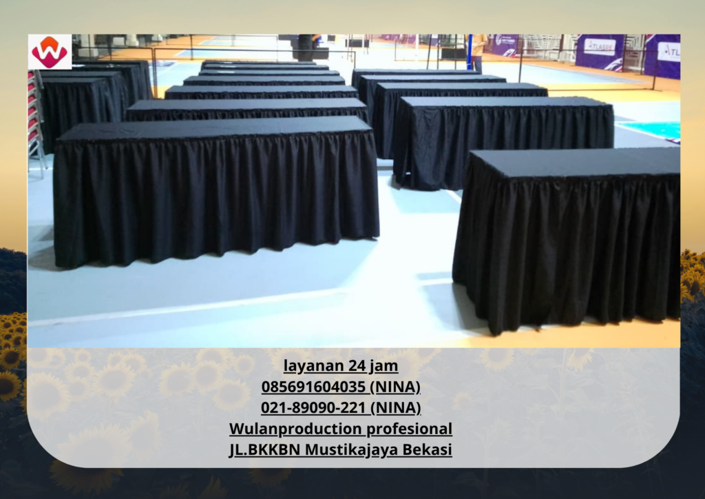 Rental MEJA IBM Cover Rumbai Hitam Jakarta Selatan 