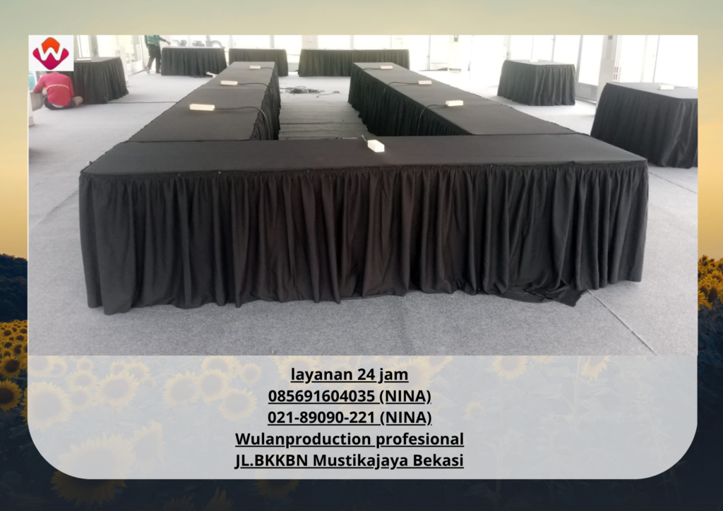Rental MEJA IBM Cover Rumbai Hitam Jakarta Selatan 