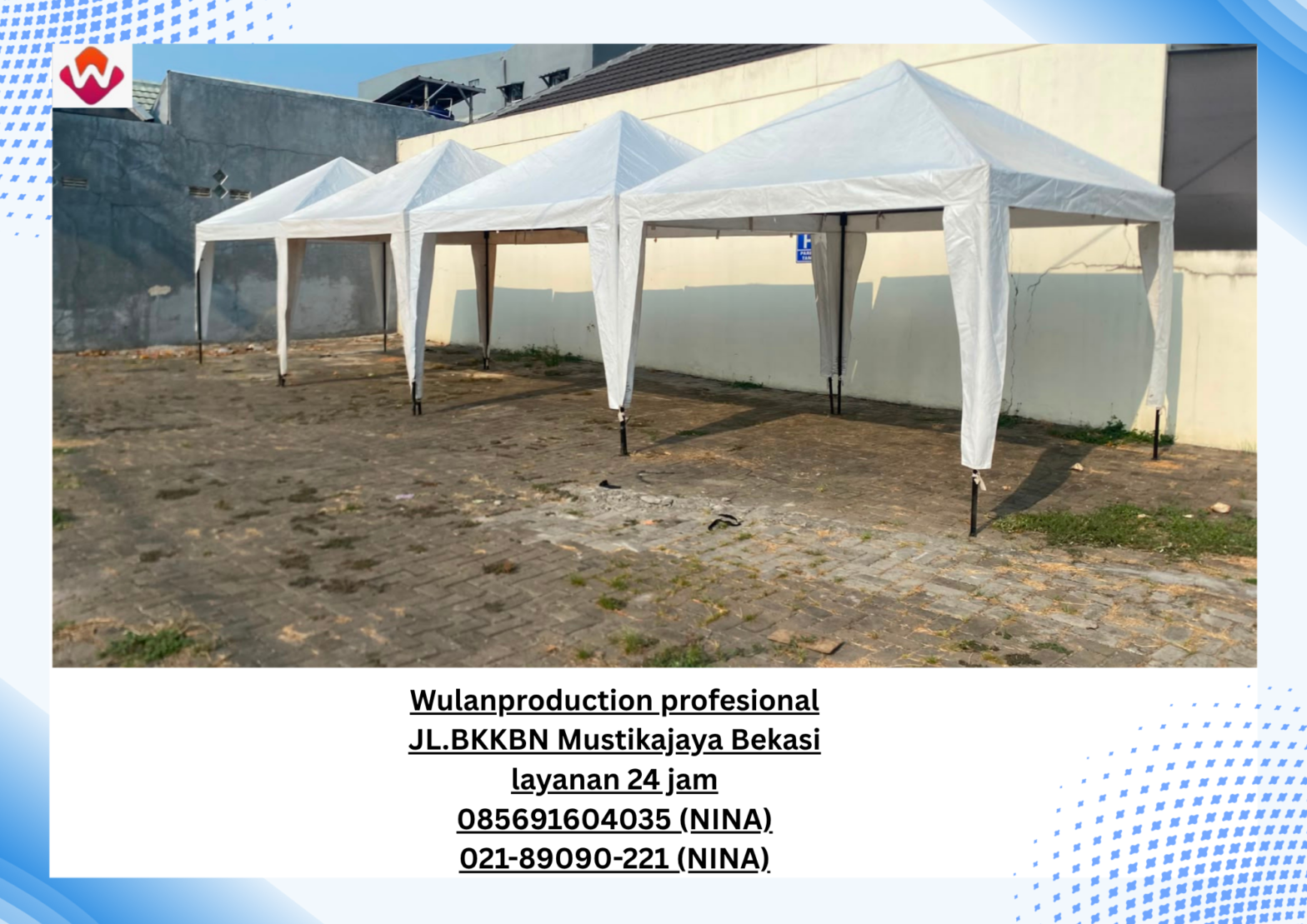 Rental TENDA BAZAR 3X3 Prima Harapan Regency Jakarta