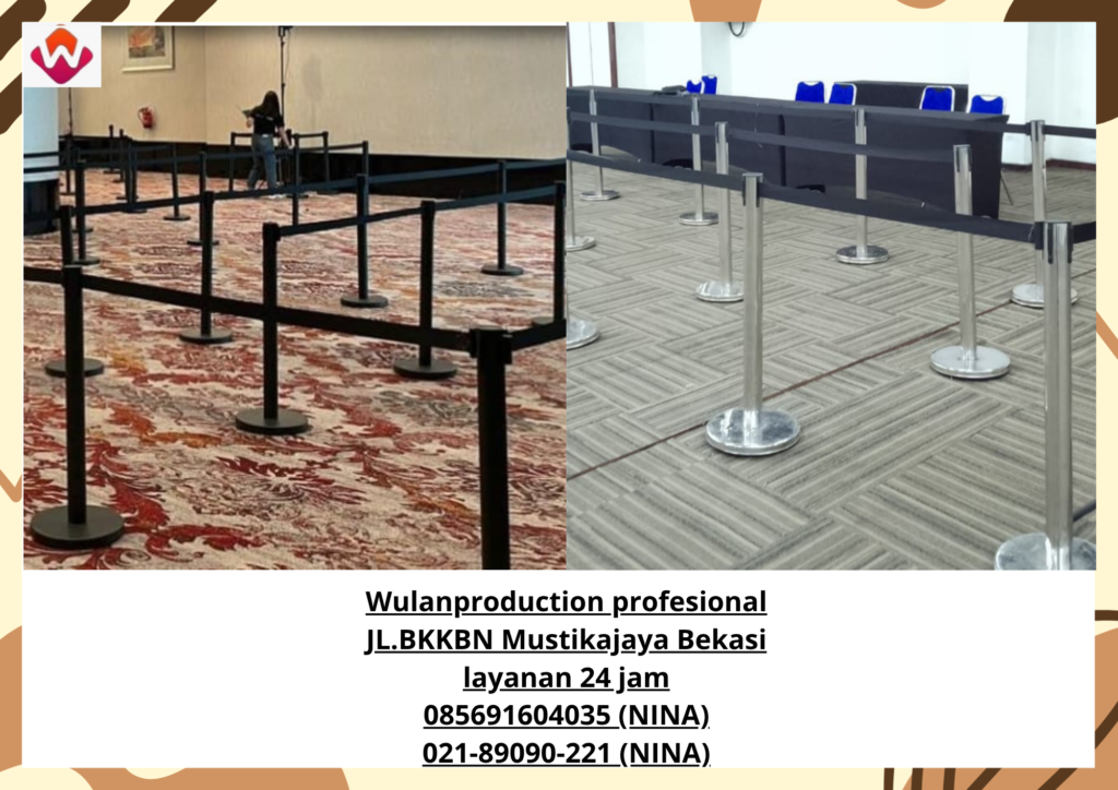 Rental TIANG PEMBATAS ANTRIAN HITAM Jakarta