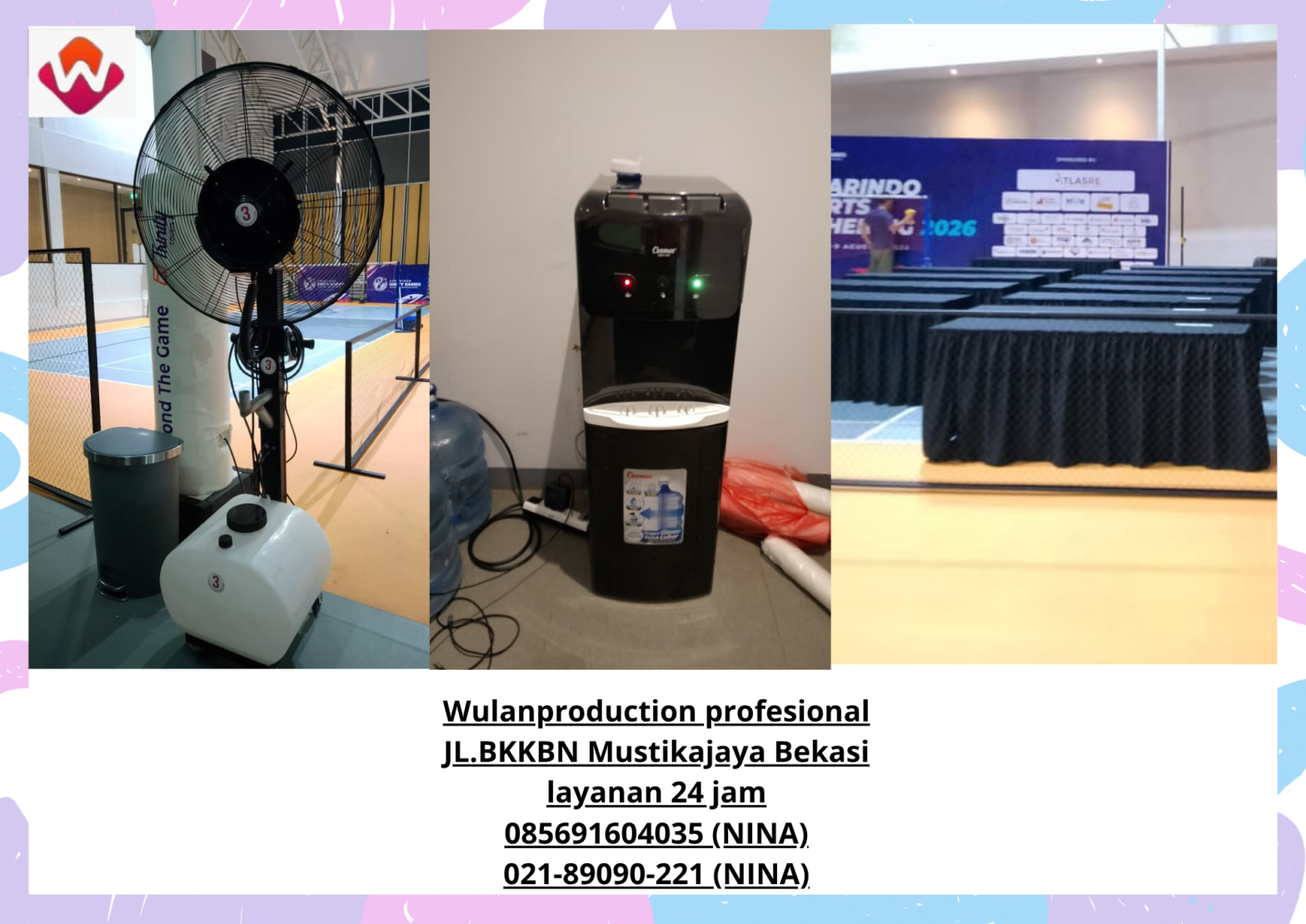 Sewa DISPENSER GALON MEJA IBM MISTY FAN Jakarta Selatan
