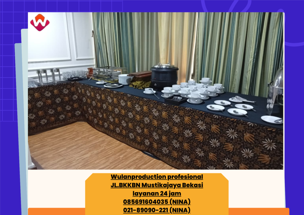 Sewa MEJA IBM Dan KURSI Cover Hitam ALAT CATERING Jakarta