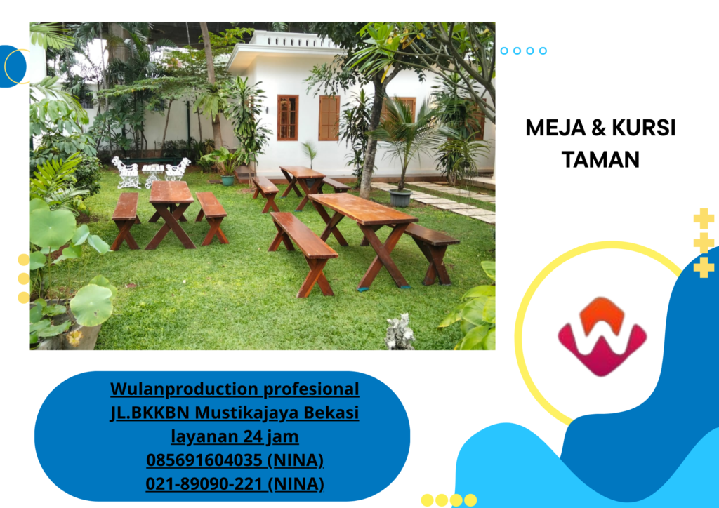 Sewa MEJA Taman BANGKU Taman Kaki Silang Jakarta
