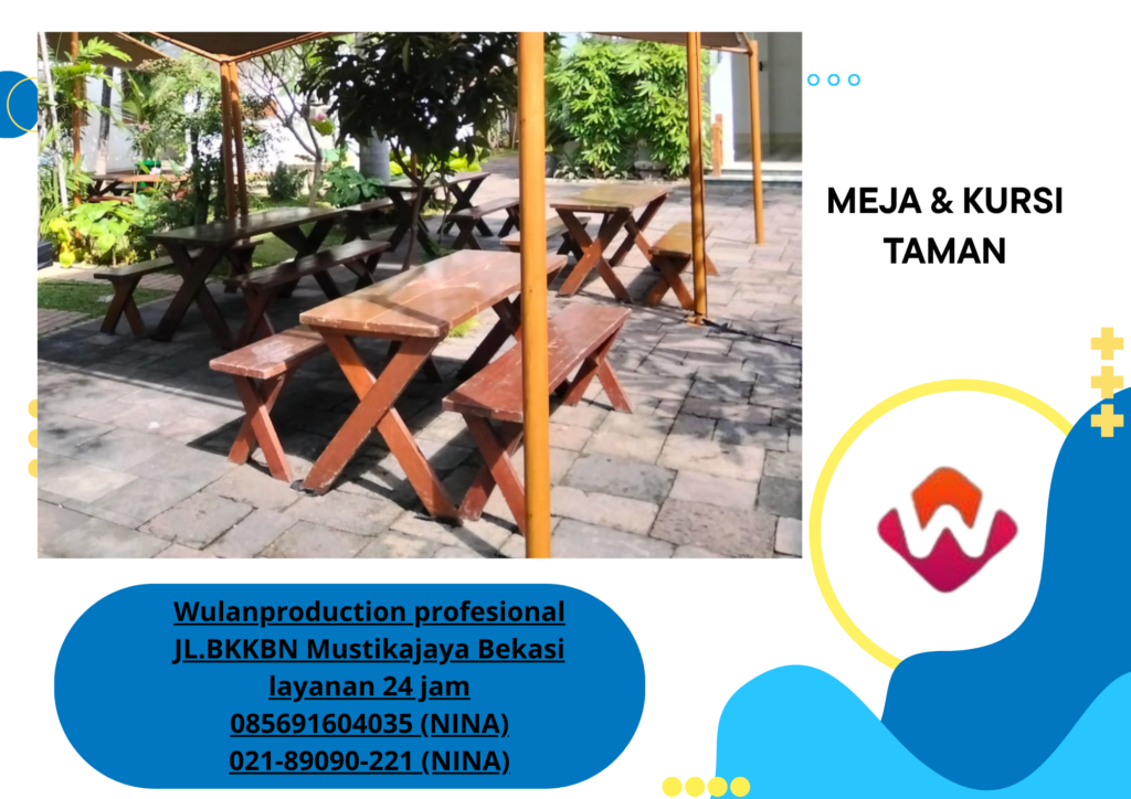 Sewa MEJA Taman BANGKU Taman Kaki Silang Jakarta