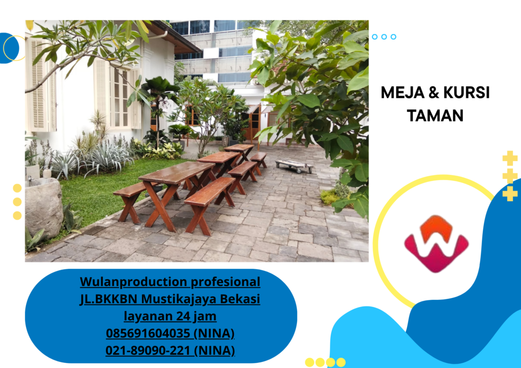 Sewa MEJA Taman BANGKU Taman Kaki Silang Jakarta
