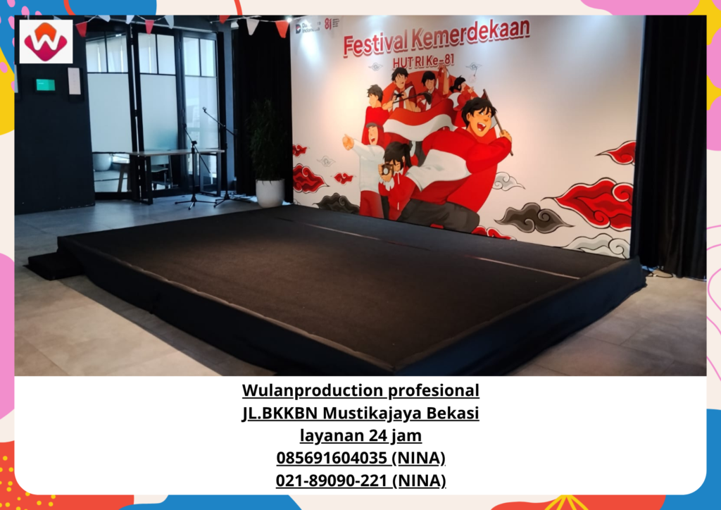Sewa PANGGUNG Dan BACKDROP Ukuran Menyesuaikan Kebutuhan Bogor