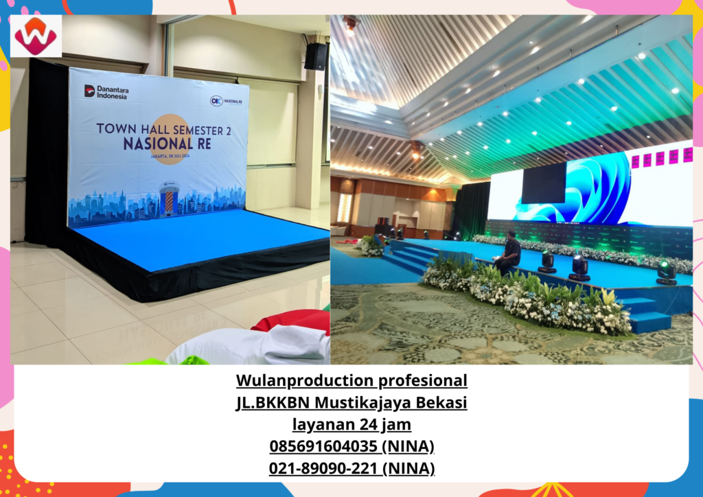 Sewa PANGGUNG Dan BACKDROP Ukuran Menyesuaikan Kebutuhan Bogor