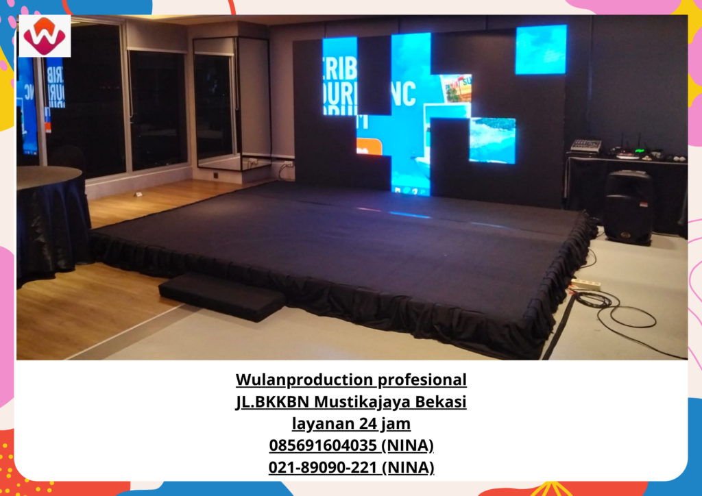 Sewa PANGGUNG Dan BACKDROP Ukuran Menyesuaikan Kebutuhan Bogor