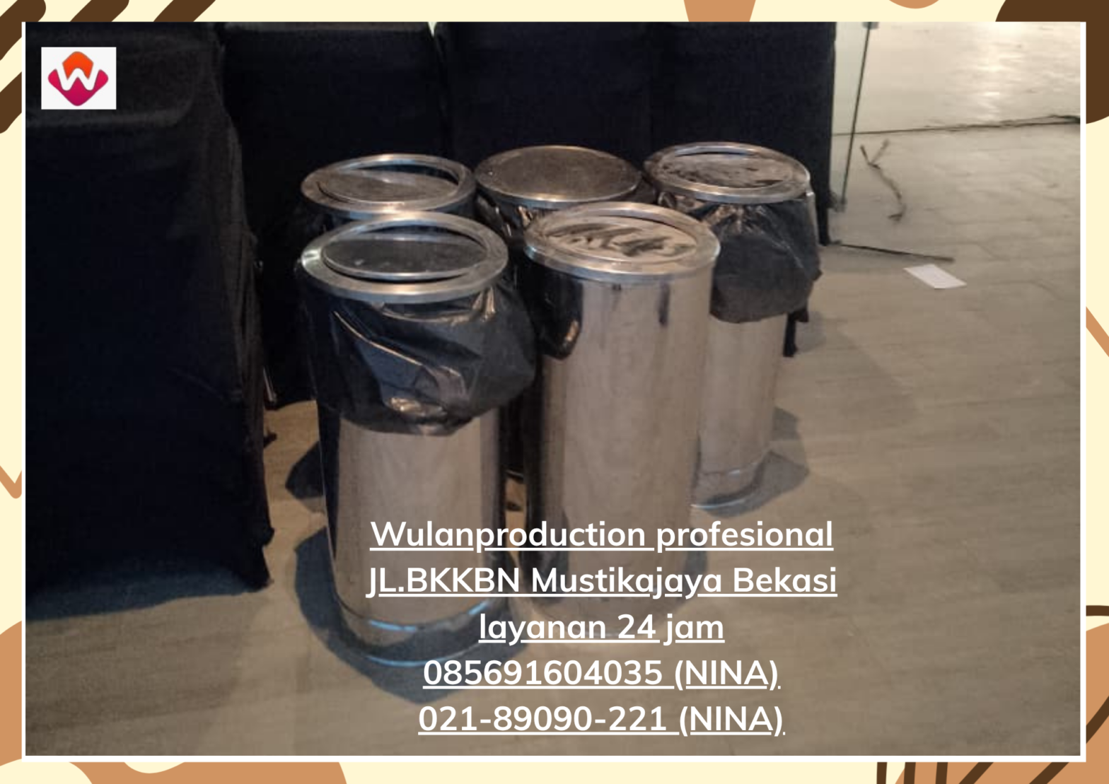 Sewa TEMPAT SAMPAH Stainless Jakarta No.Hp 085691604035 (NINA)021-89090-221 (NINA)