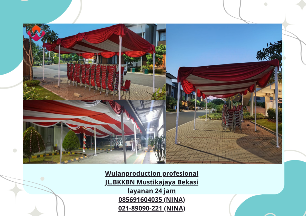 Sewa TENDA Merah Putih dan BACKDROP Untuk 17 Agustus Area Jakarta