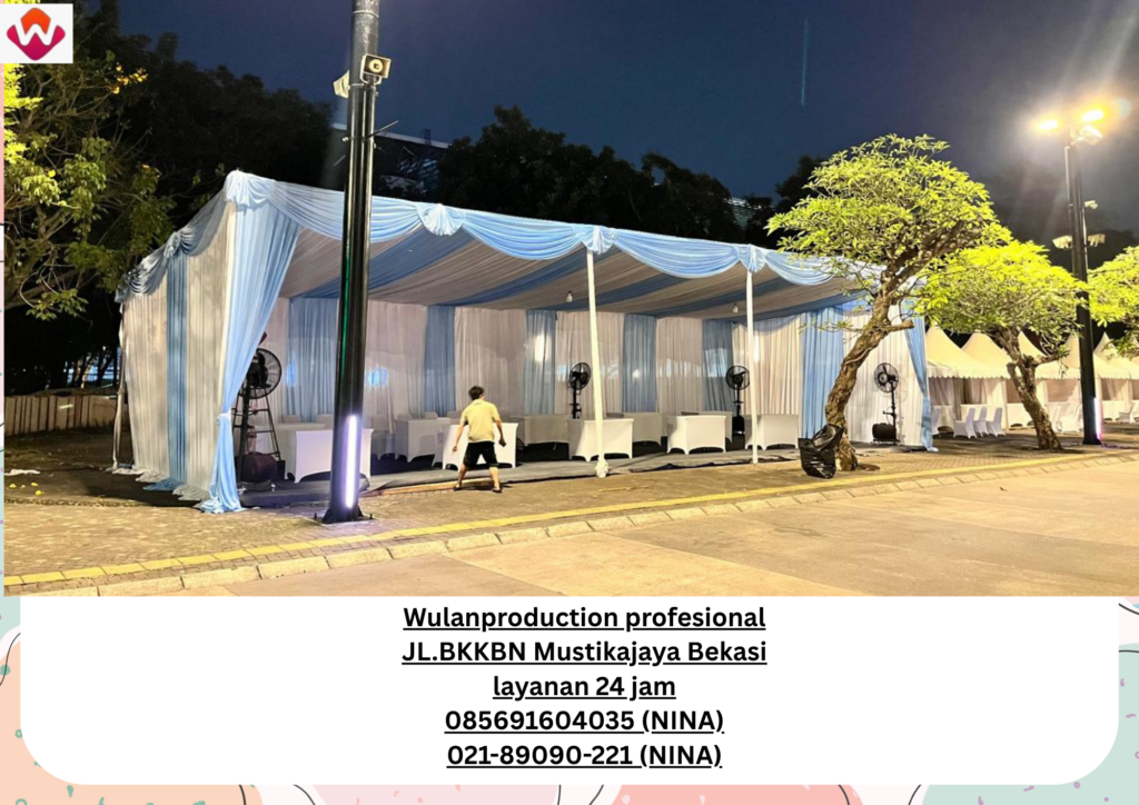 Sewa TENDA SERUT Biru Putih GBK Jakarta