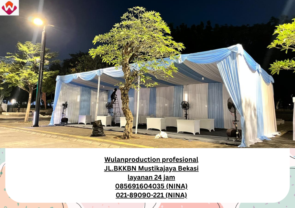 Sewa TENDA SERUT Biru Putih GBK Jakarta