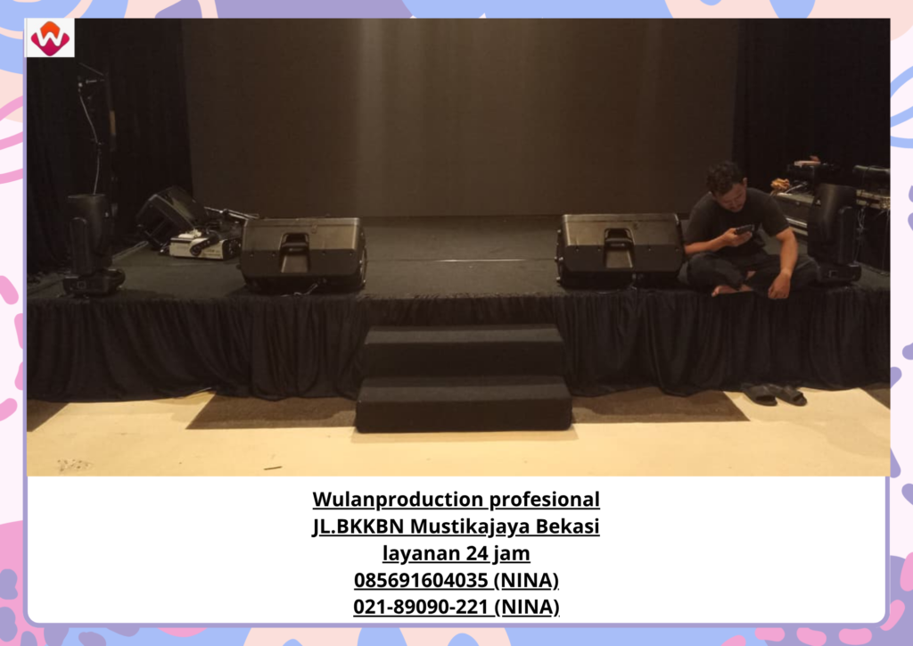 Sewa TIRAI HITAM dan PANGGUNG KARPET HITAM Karawaci