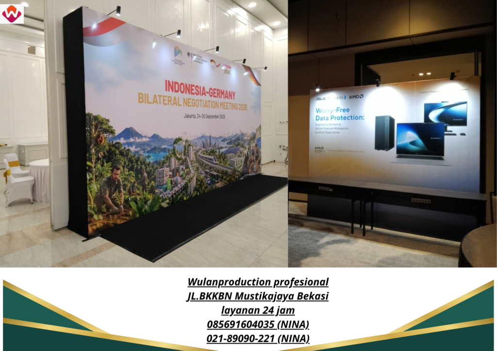 Jasa BACKDROP EVENT Bapennas Jakarta (NO.HP 085691604035 / 021-89090-221) 