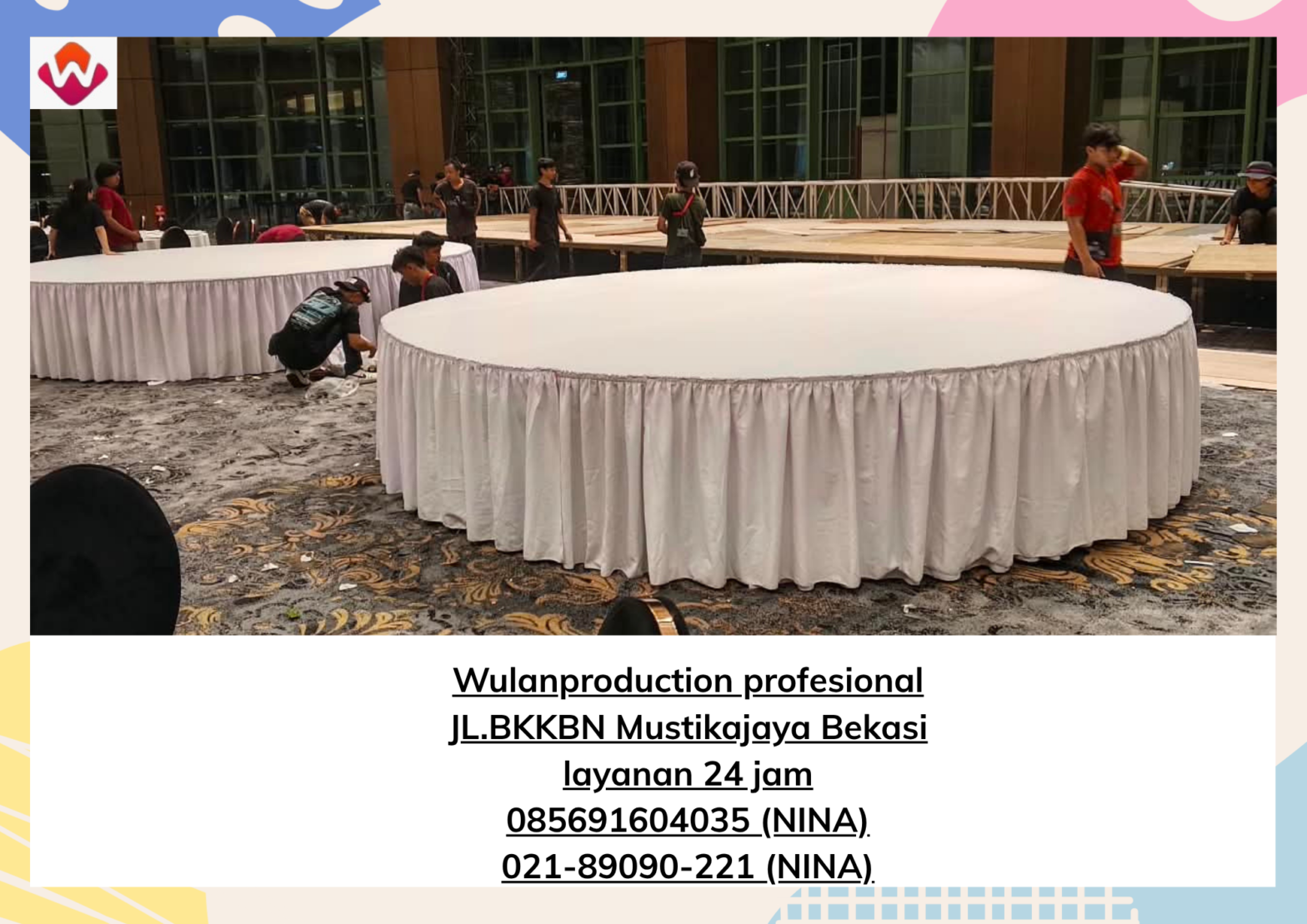 Rental ROUND TABLE Kebon Sirih Jakarta