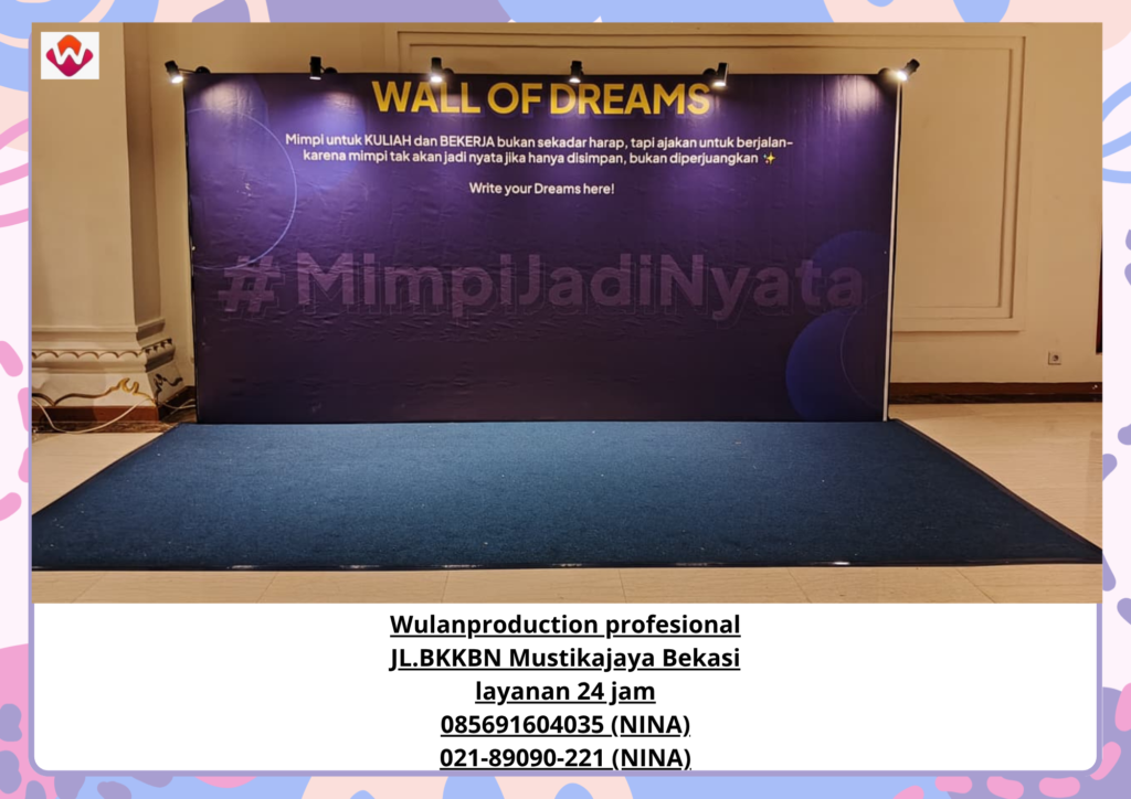 Sewa BACKDROP PHOTO BOOTH KARPET Cileungsi Bogor