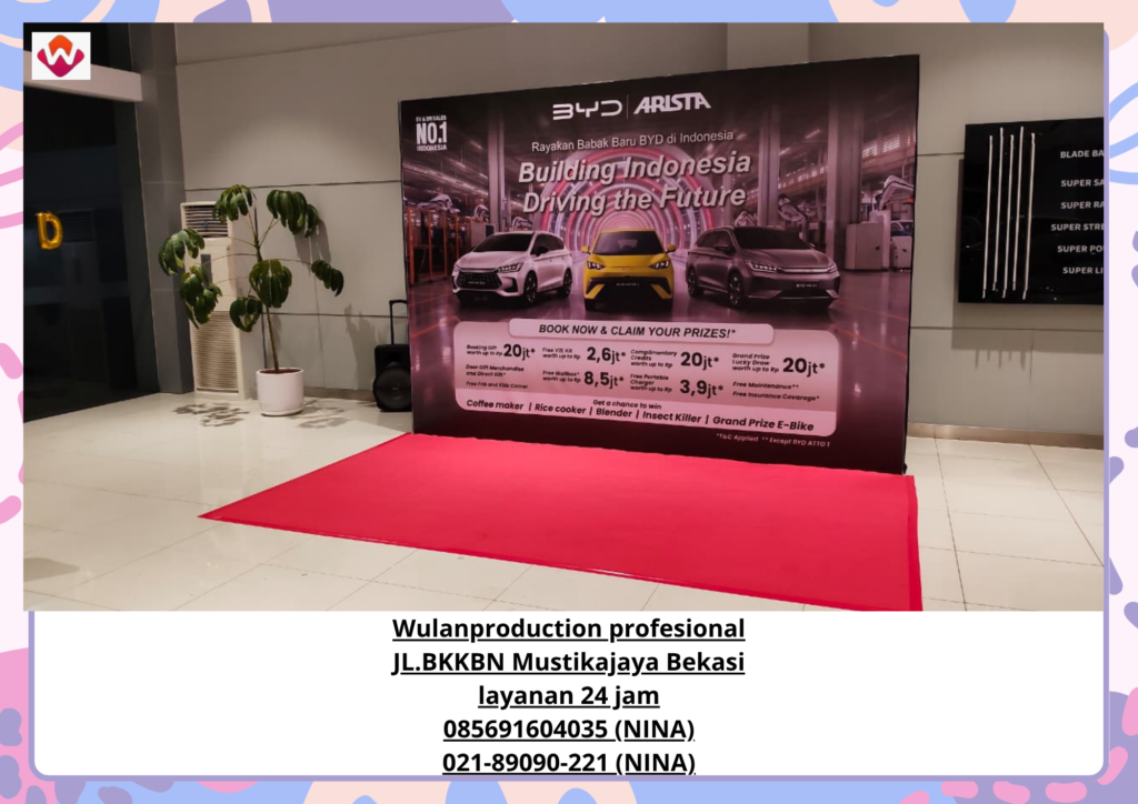 Sewa BACKDROP PHOTO BOOTH KARPET Cileungsi Bogor