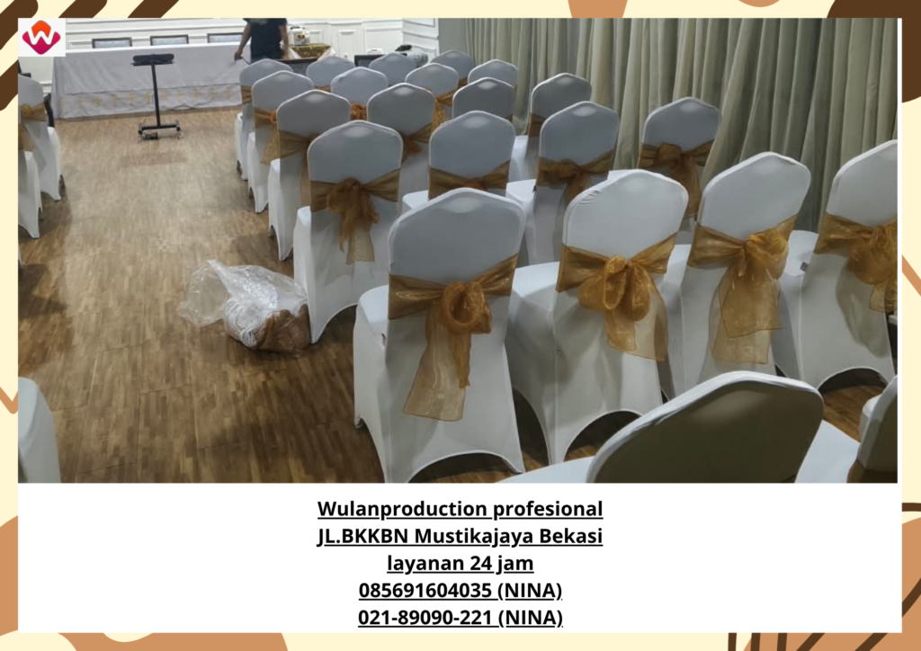 Sewa COVER KURSI PITA GOLD Menteng Jakarta Selatan (No.Hp 085691604035 / 021-89090-221)