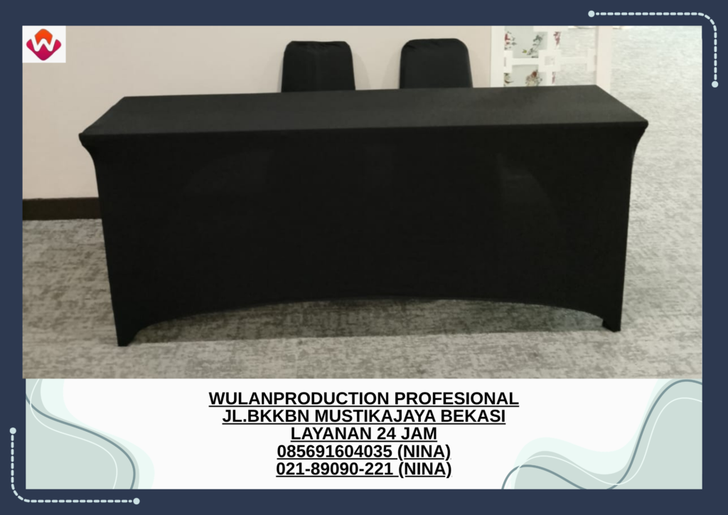 Sewa MEJA IBM Full Cover Hitam Tangerang