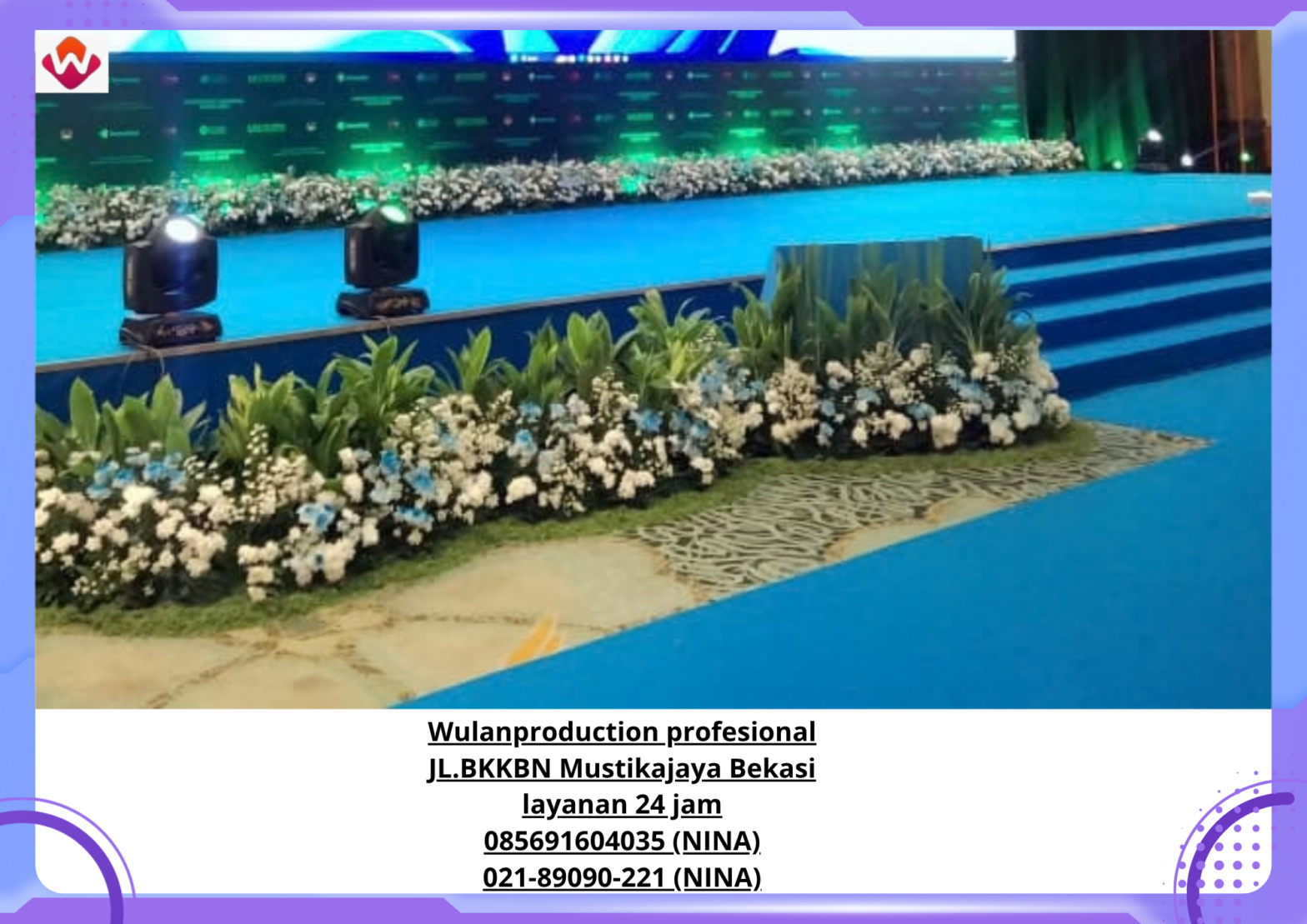 Sewa MINI GARDEN Dan KARPET JALAN BIRU Tangerang