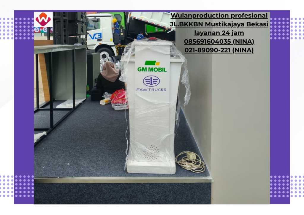 Sewa PODIUM SIRINE Cutting Sticker jakarta (NO.HP 085691604035 / 021-89090-221)