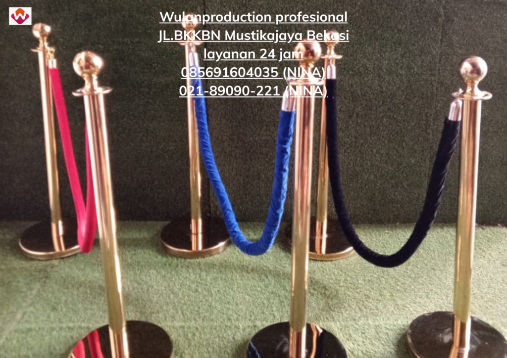Sewa QLINE atau ROPE STAND VIP Tali Bludru Merah Jakarta