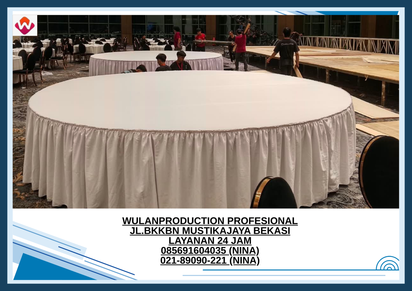 Sewa ROUND TABLE D400cm Jakarta