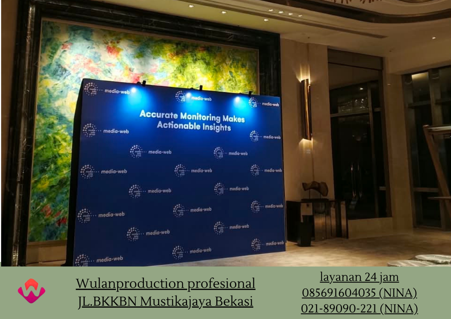 Jasa Pembuatan BACKDROP FLEXY Pondok Indah (No.HP 085691604035 / 021-89090-221)