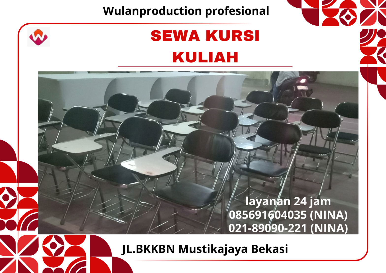 Rental KURSI KULIAH PIK2 Jakarta (No.HP 085691604035 / 021-89090-221)