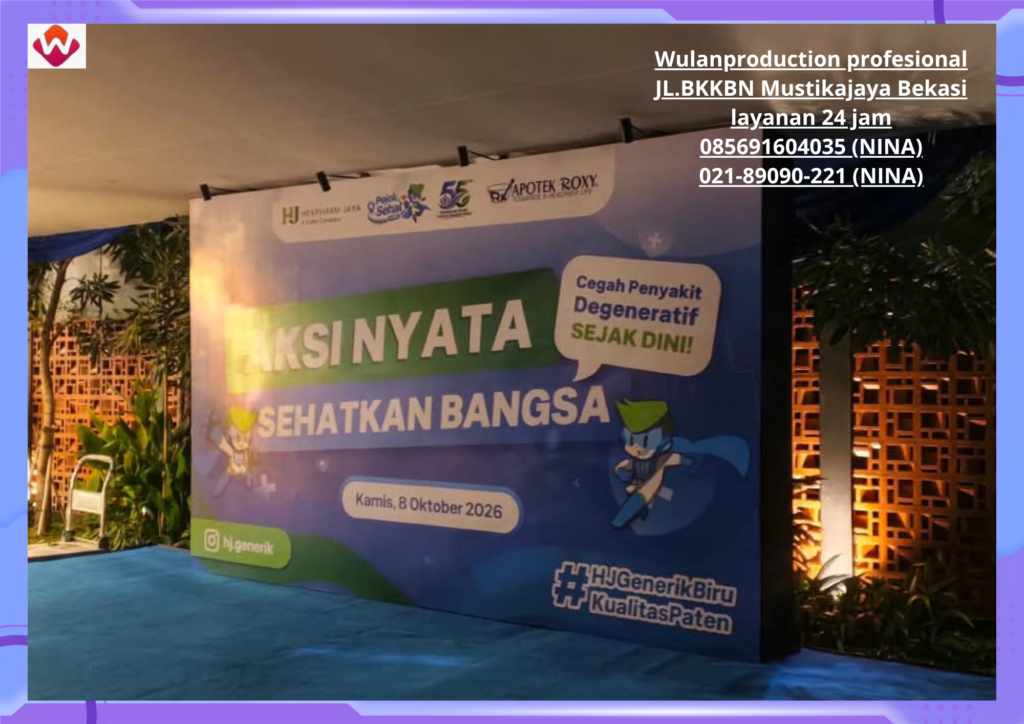 Sewa BACKDROP Apotek Roxy Jakarta Selatan (No.HP 085691604035 / 021-89090-221)