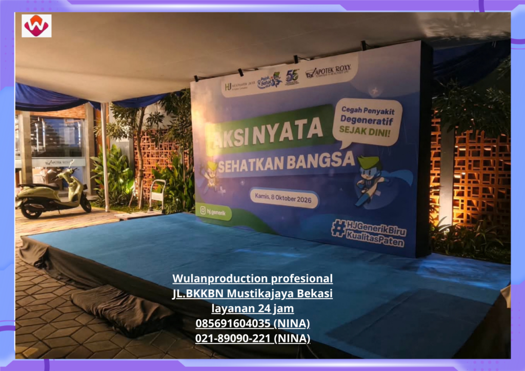 Sewa BACKDROP Apotek Roxy Jakarta Selatan (No.HP 085691604035 / 021-89090-221)