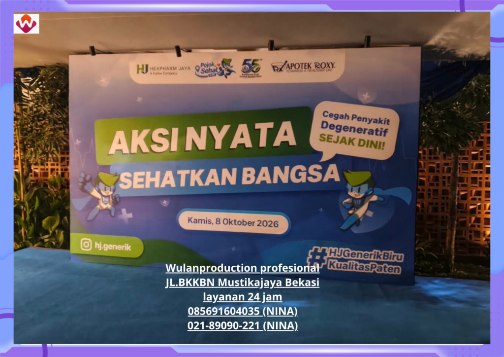 Sewa BACKDROP Apotek Roxy Jakarta Selatan (No.HP 085691604035 / 021-89090-221)