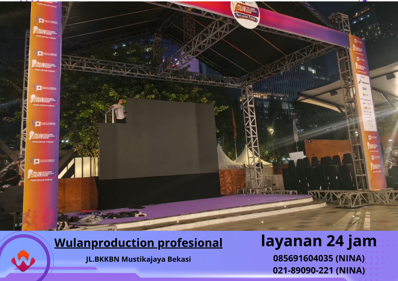 Sewa FASCIA RIGGING Event Universitas Atmajaya (No.HP 085691604035 NINA)