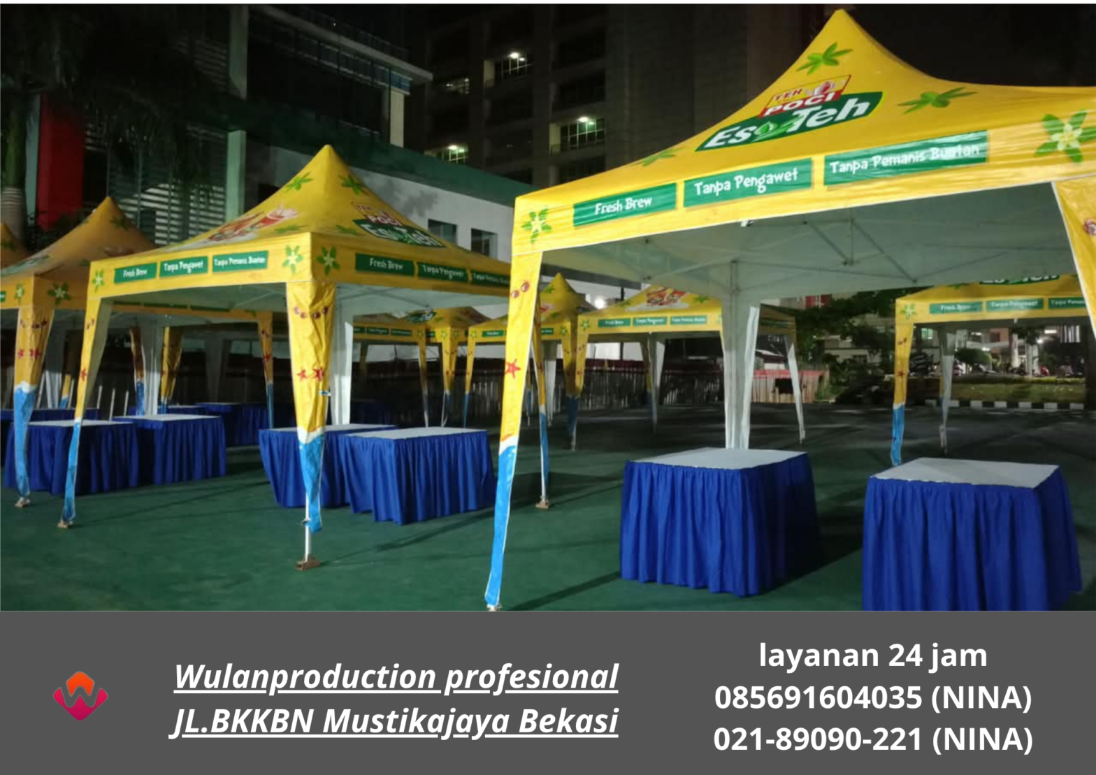 Sewa FASCIA TENDA KERUCUT Lippo Mall Puri Indah Jakarta Barat