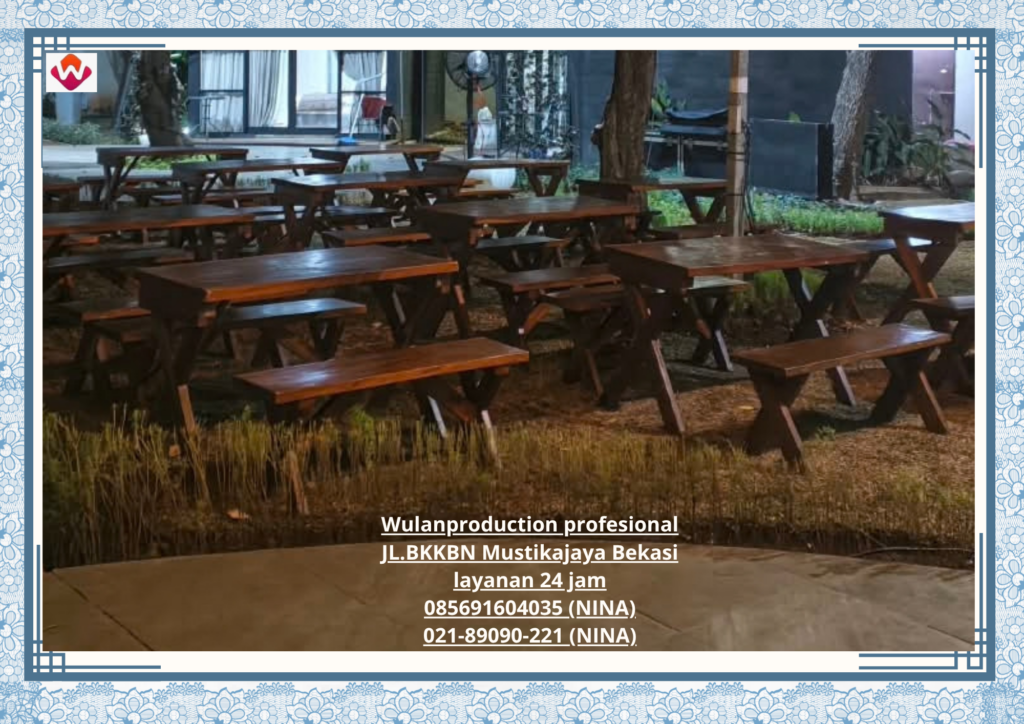 Sewa MEJA BANGKU Taman Cikampek (No.HP 085691604035 / 021-89090-221)