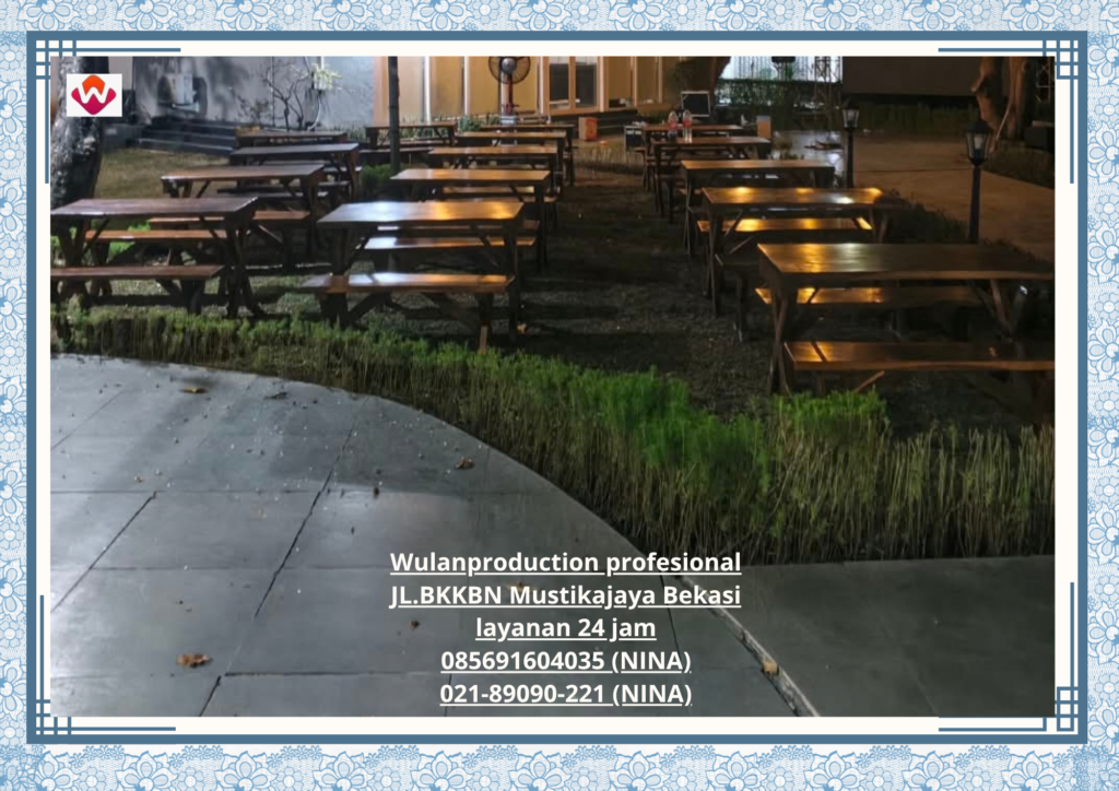 Sewa MEJA BANGKU Taman Cikampek (No.HP 085691604035 / 021-89090-221)