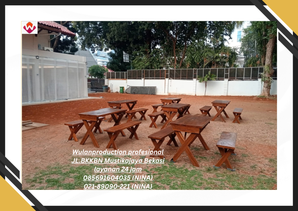Sewa MEJA BANGKU Taman Outdoor Depok (NO.HP 085691604035 / 021-89090-221)
