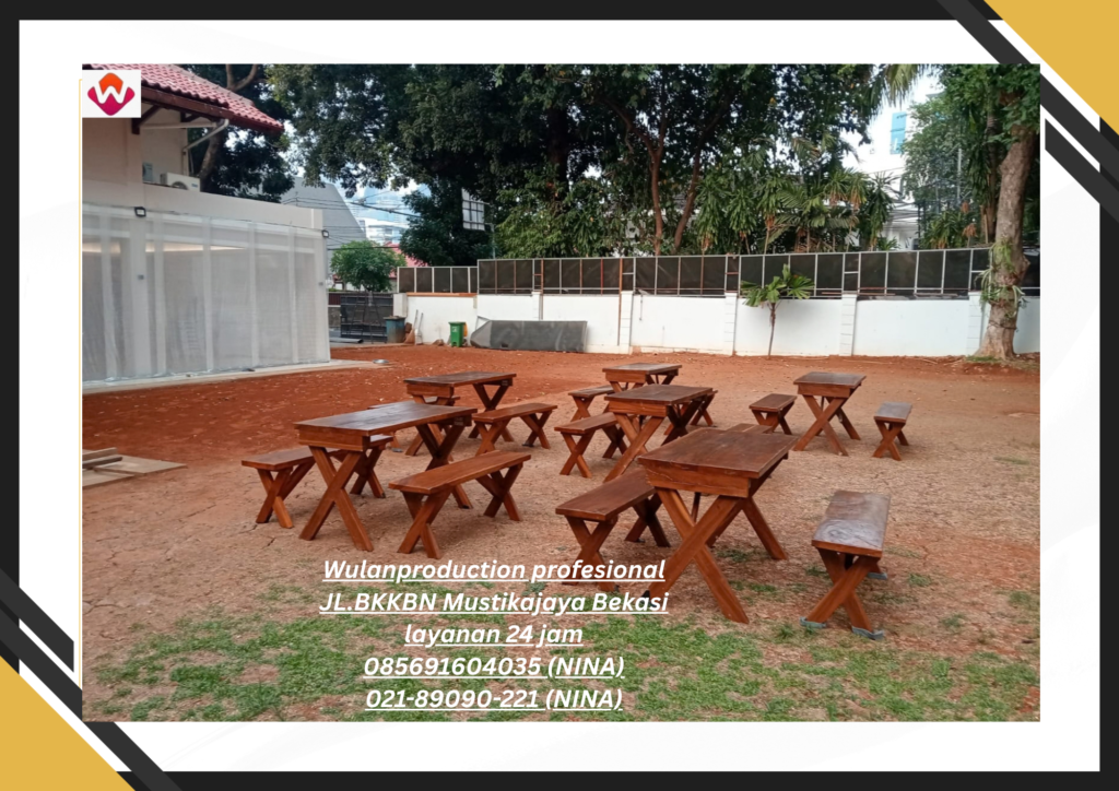 Sewa MEJA BANGKU Taman Outdoor Depok (NO.HP 085691604035 / 021-89090-221)