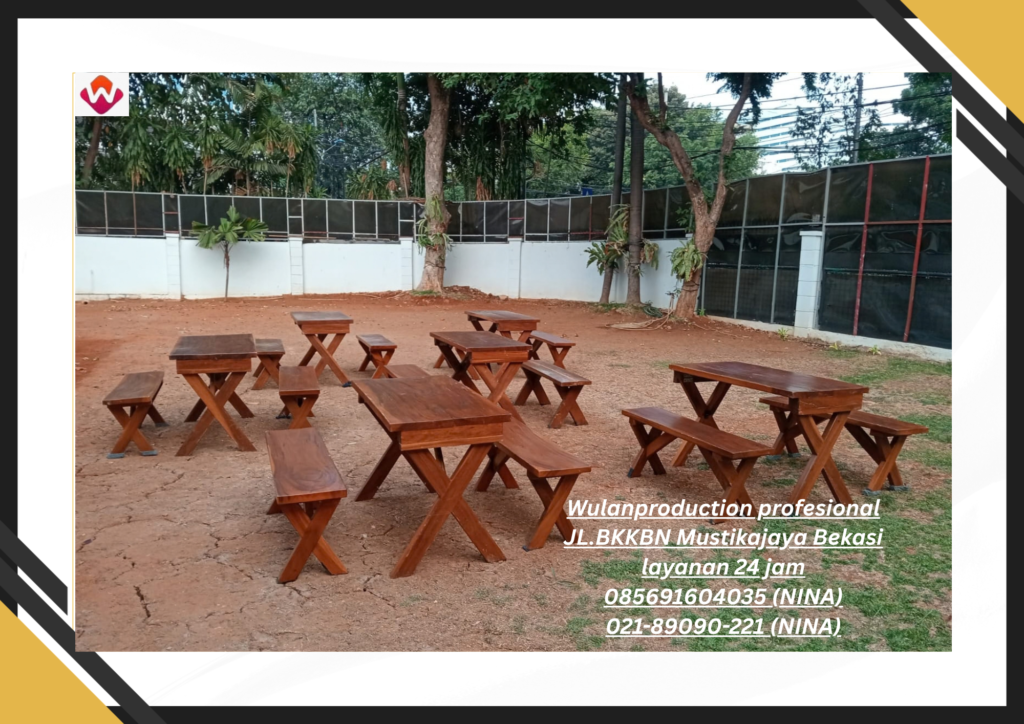 Sewa MEJA BANGKU Taman Outdoor Depok (NO.HP 085691604035 / 021-89090-221)