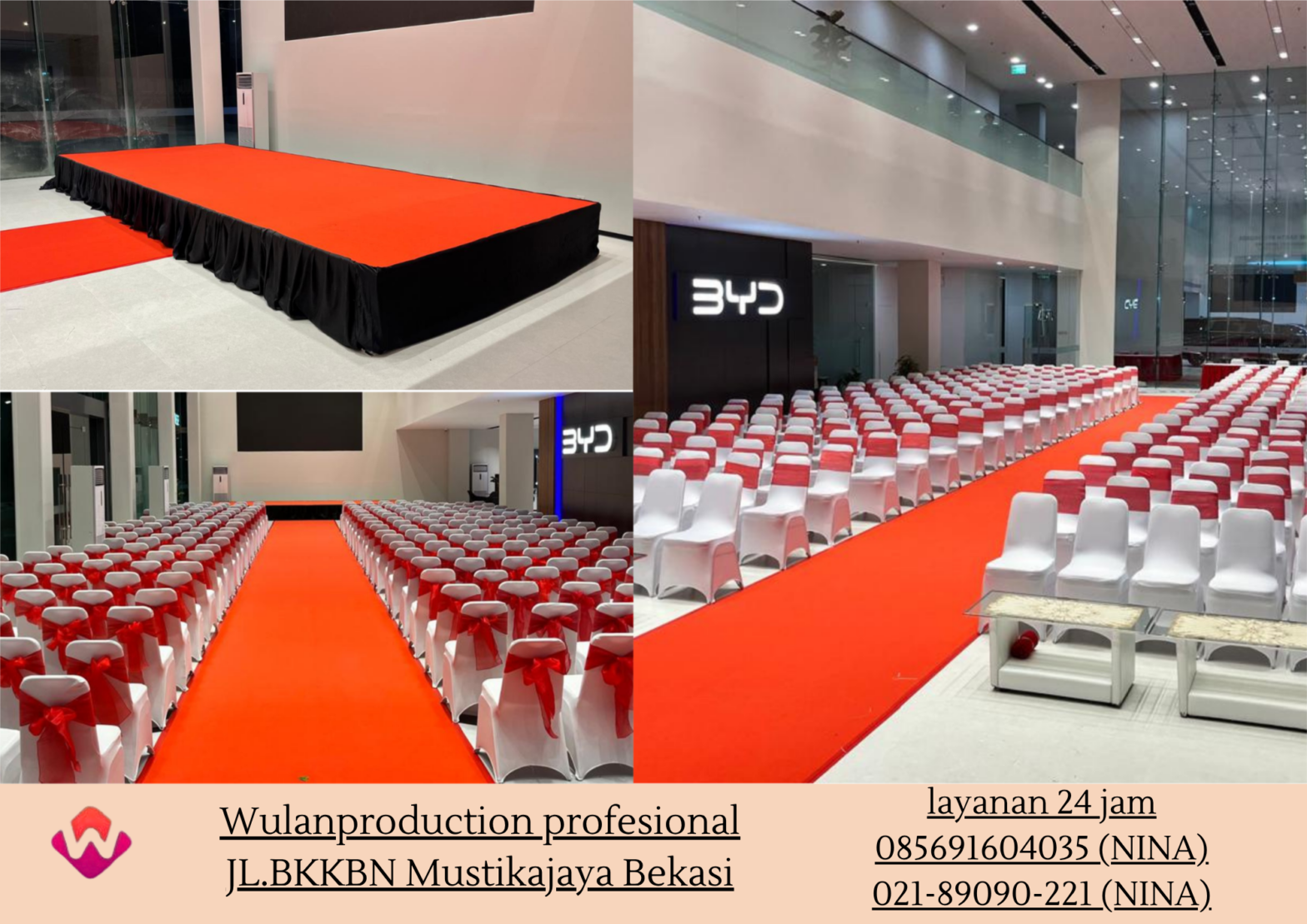 Sewa PANGGUNG FLOORING KARPET KURSI Event PIK 2 (No.HP 085691604035 NINA)