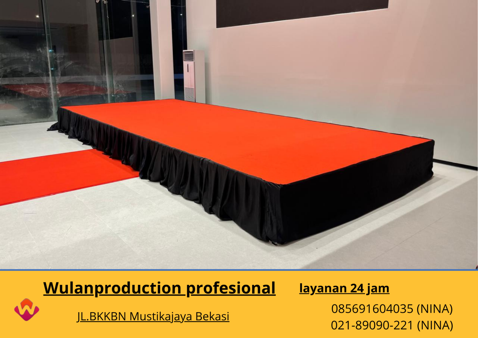 Sewa PANGGUNG KARPET MERAH Jakarta (NO.HP 085691604035 / 021-89090-221)